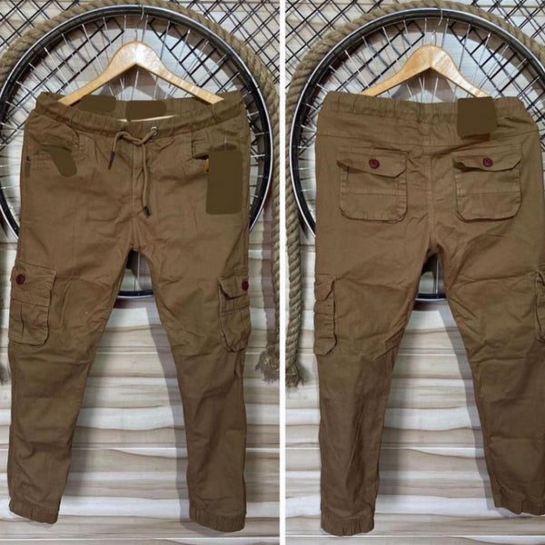 6 Pocket Slim-Fit Cargo Trousers