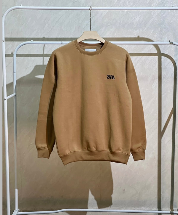 IMPORTED FLEECE PLAIN SWEATSHIRTS