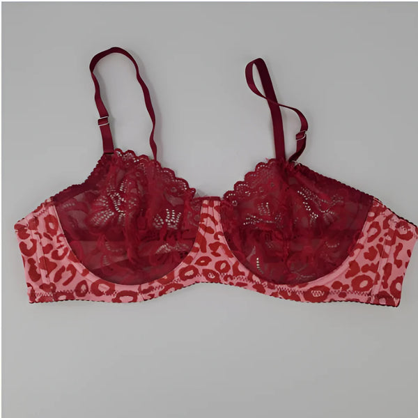 RED LIPS PRINT BRA & PANTY SETS